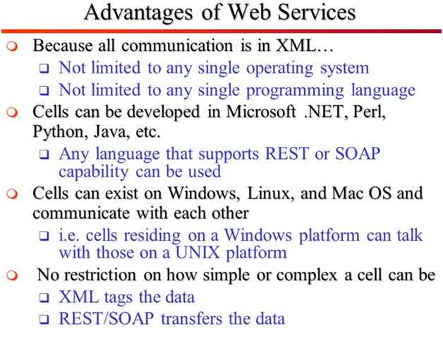 Advantage of web service